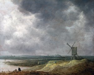 Windmill by a River